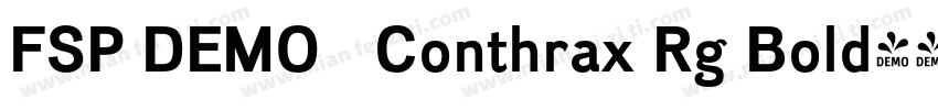 FSP DEMO   Conthrax Rg Bold字体转换